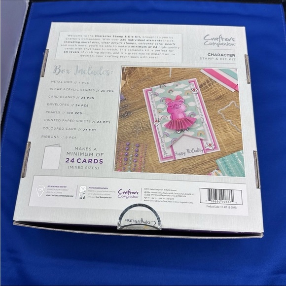 NEW Crafter’s Companion Character Stamp And Die Kit 24 Cards Birthday Event #18 - Picture 4 of 4